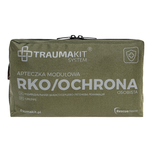 Apteczka modułowa AedMax Trauma Kit A Zielona - RKO/Ochrona osobista