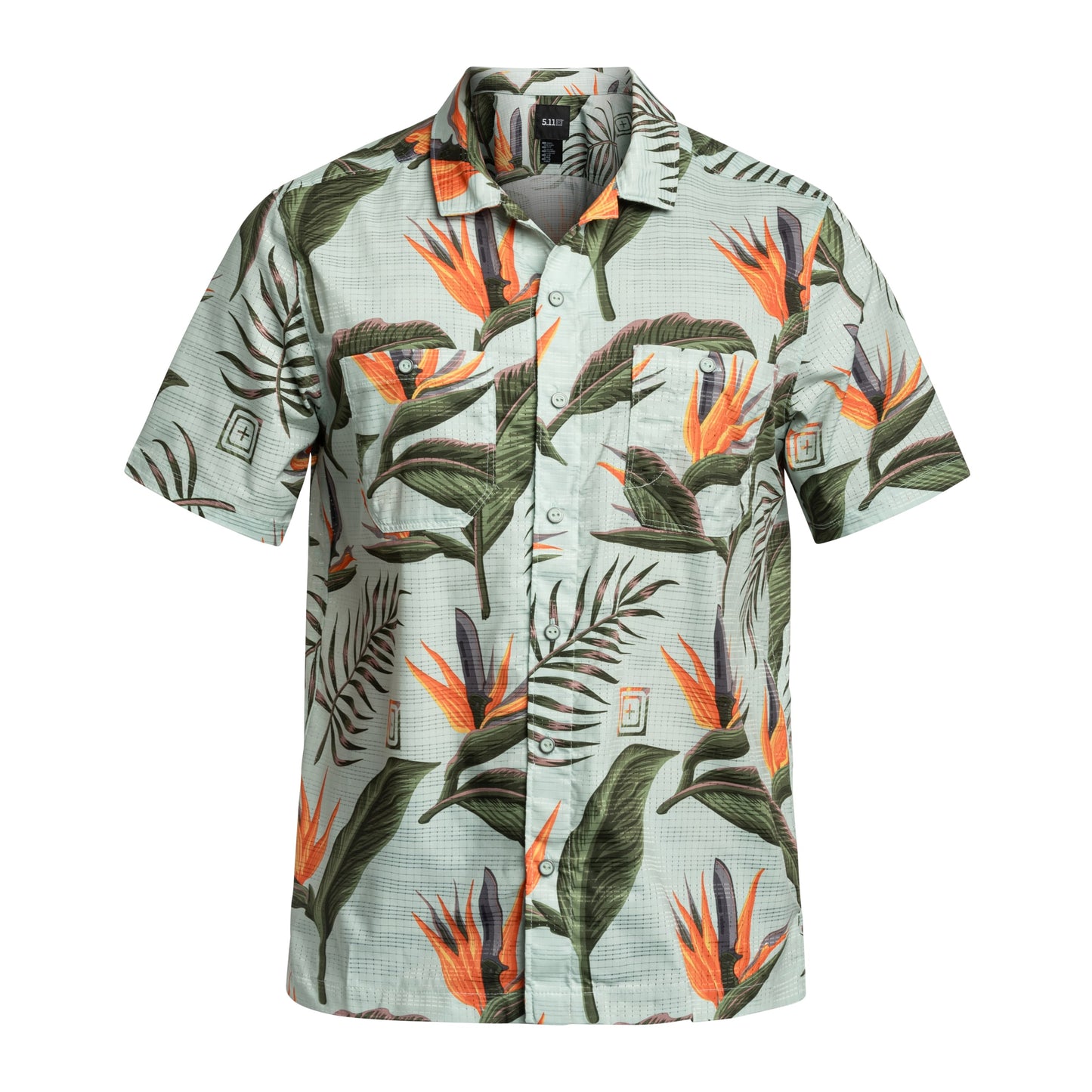 Koszula 5.11 Adventure Print Short Slevee - Light Aqua Knives of Paradise