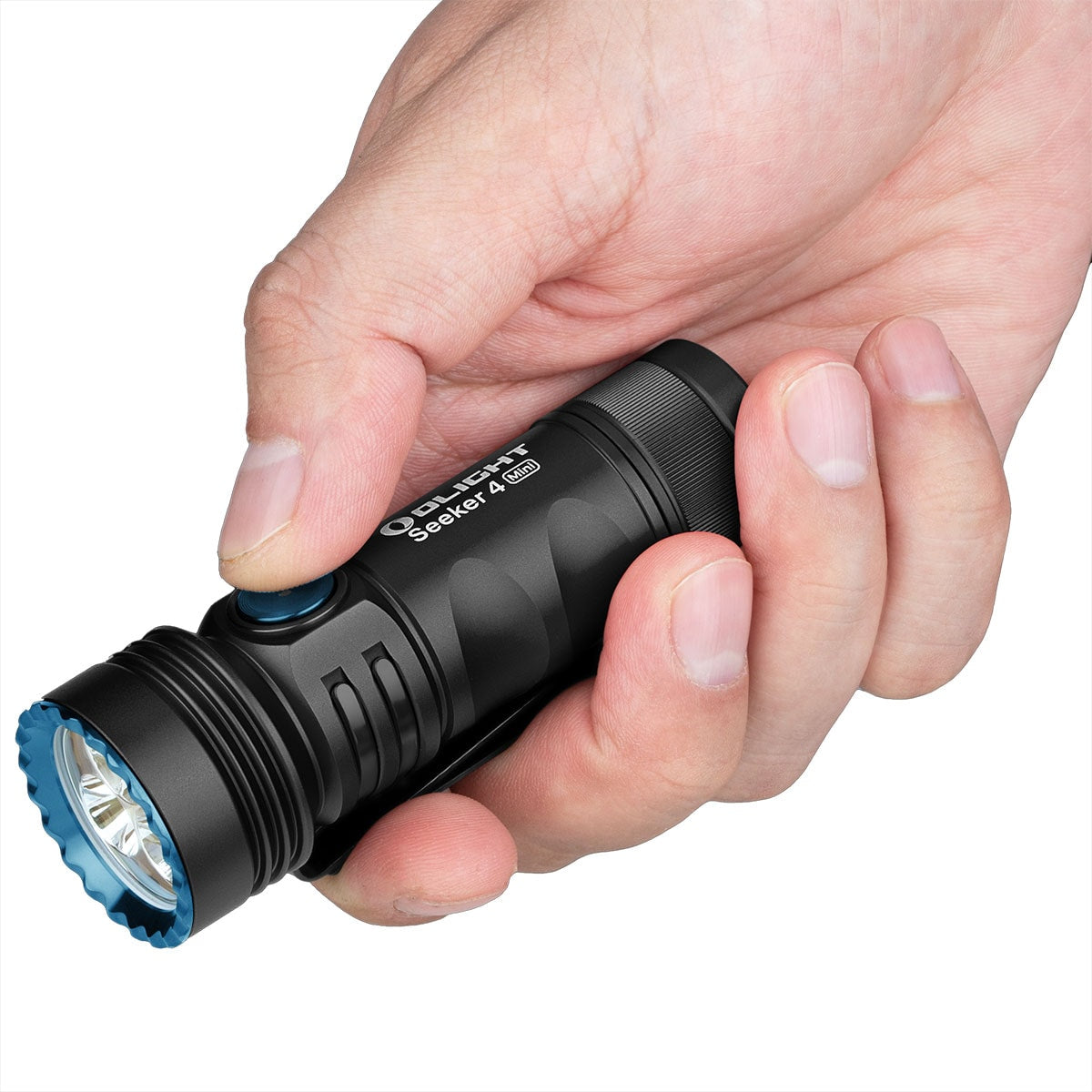 Latarka taktyczna Olight Seeker 4 Mini Cool White Black - 1200 lumenów