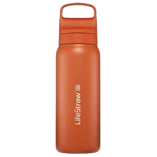 Butelka z filtrem LifeStraw Go 2.0 Stainless Steel 700 ml - Kyoto Orange