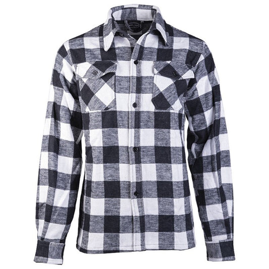 Koszula Mil-Tec Flannel Shirt Longsleeve - Black/White