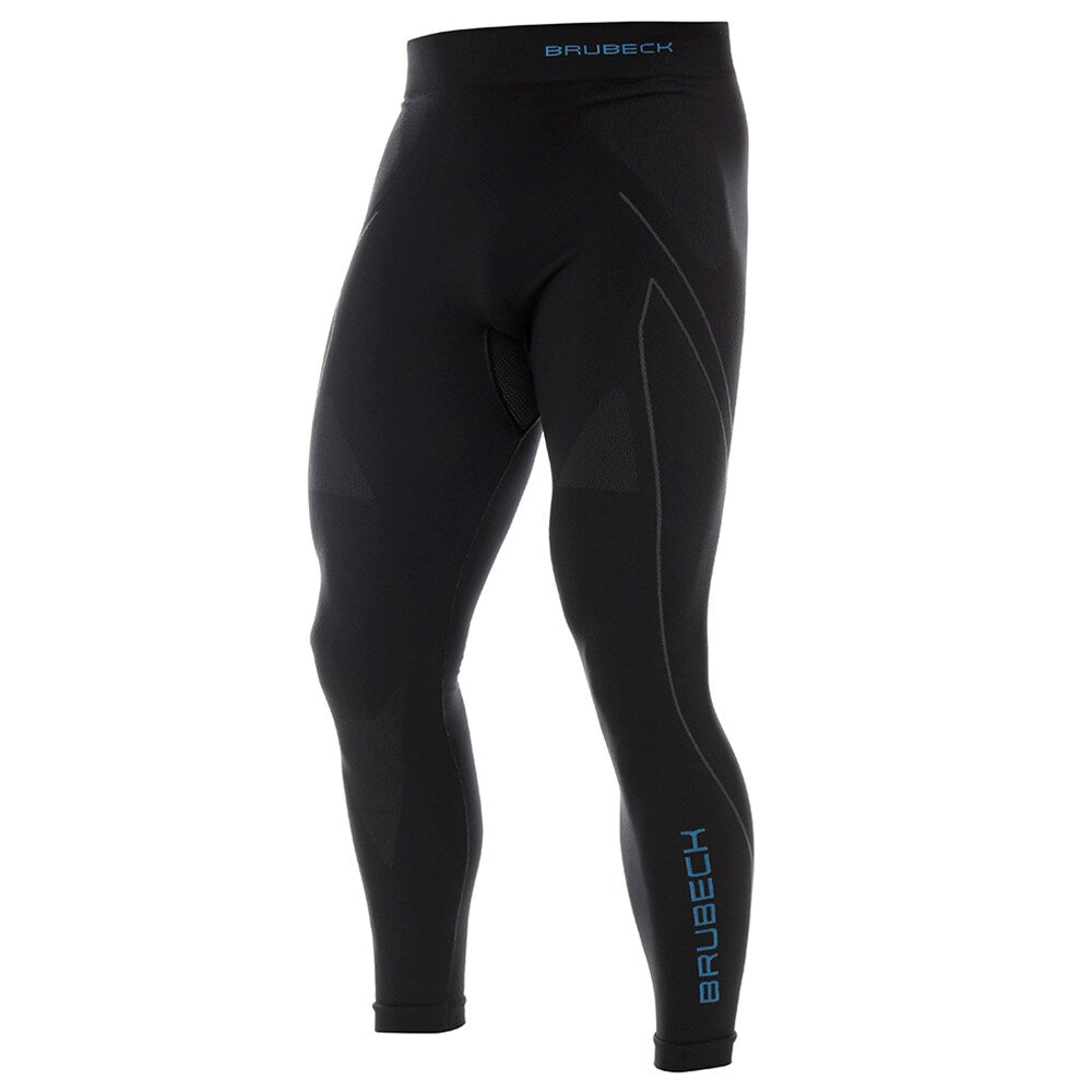 Legginsy termoaktywne Brubeck Thermo - Nilit Heat - Czarne/Niebieskie