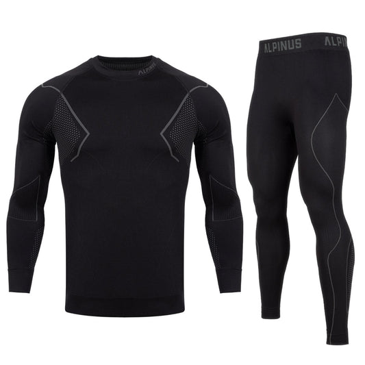 Bielizna termoaktywna Alpinus Active Base Layer Black - komplet