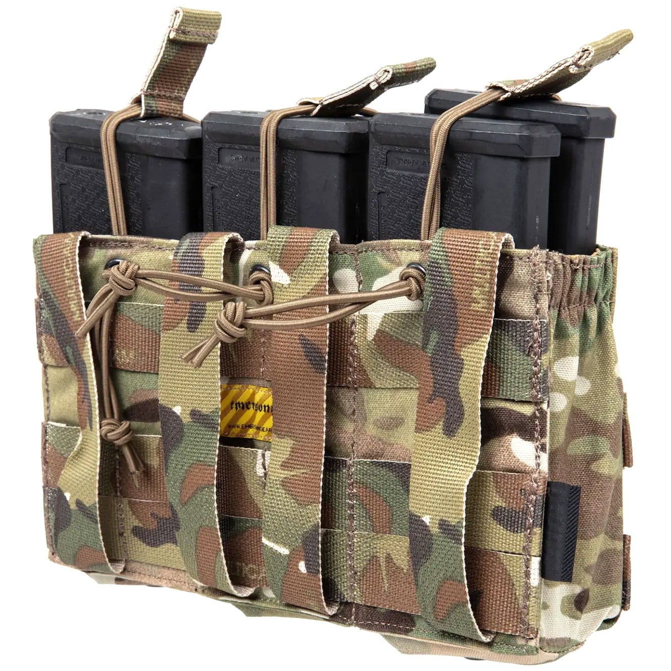 Potrójna ładownica Emerson Open Top na magazynki karabinowe 7.62 mm - MultiCam