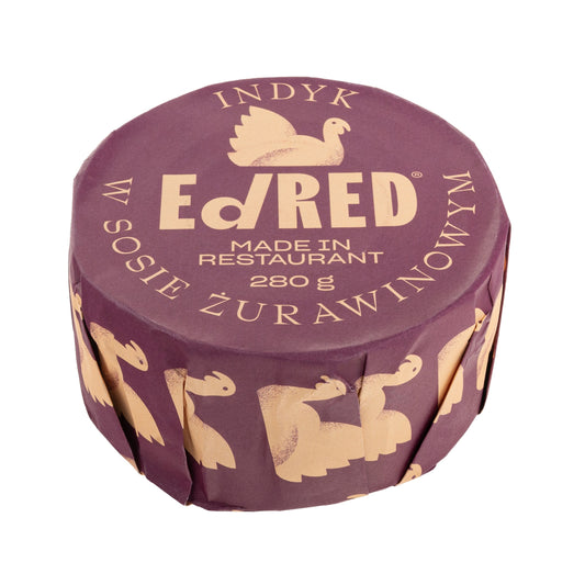 Żywność konserwowana Ed Red - Indyk w sosie żurawinowym 280 g
