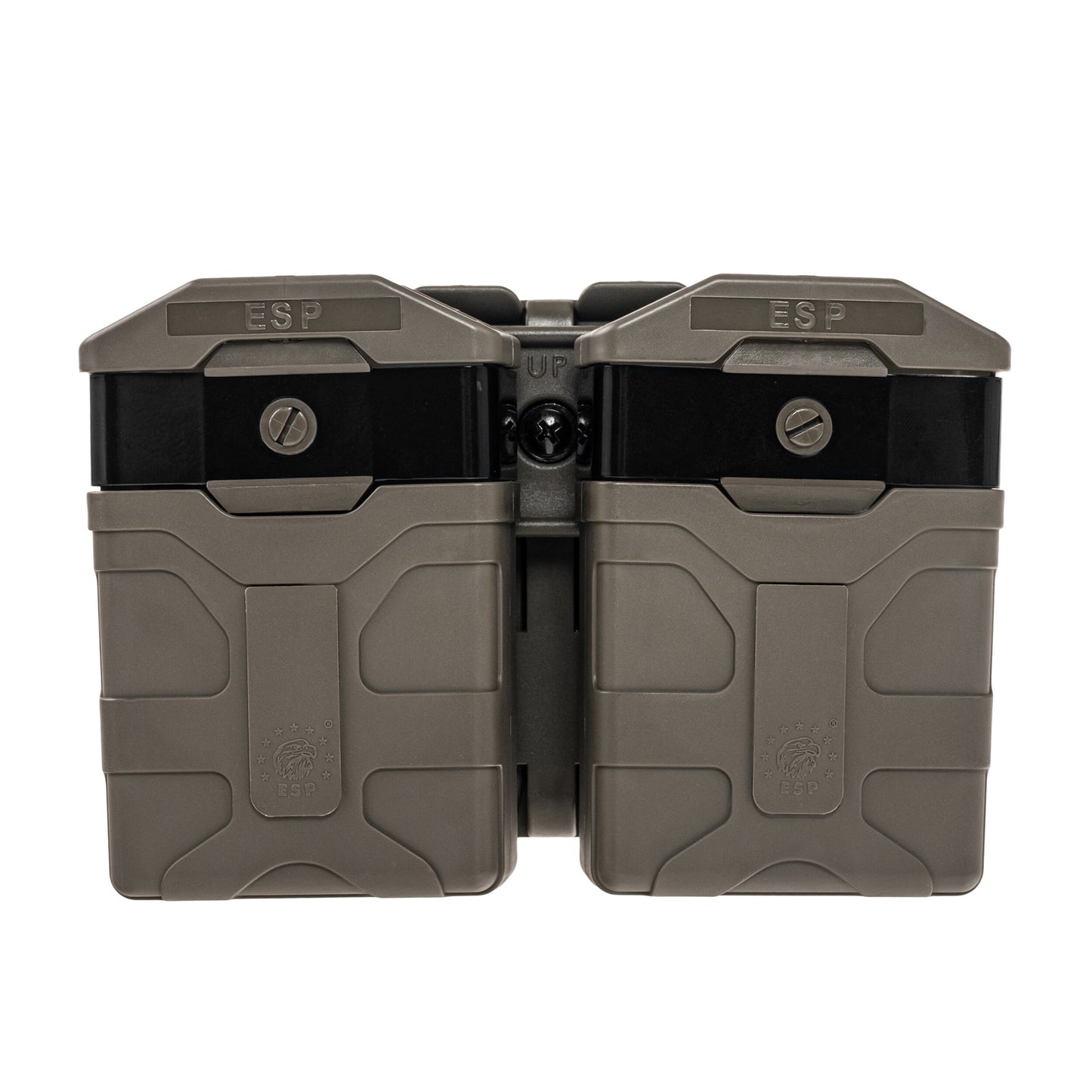 Podwójna ładownica obrotowa ESP z montażem UBC-04-2 na magazynki do AR-15 - Olive Drab