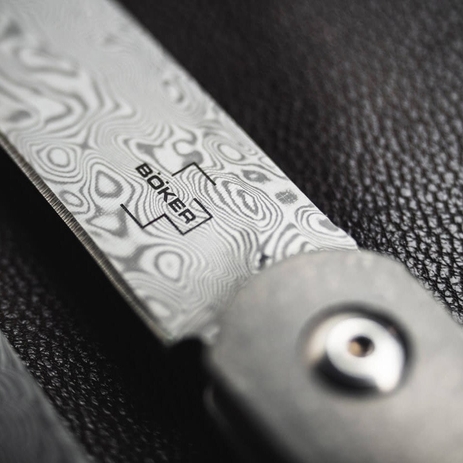 Nóż składany Boker Plus LRF Damascus