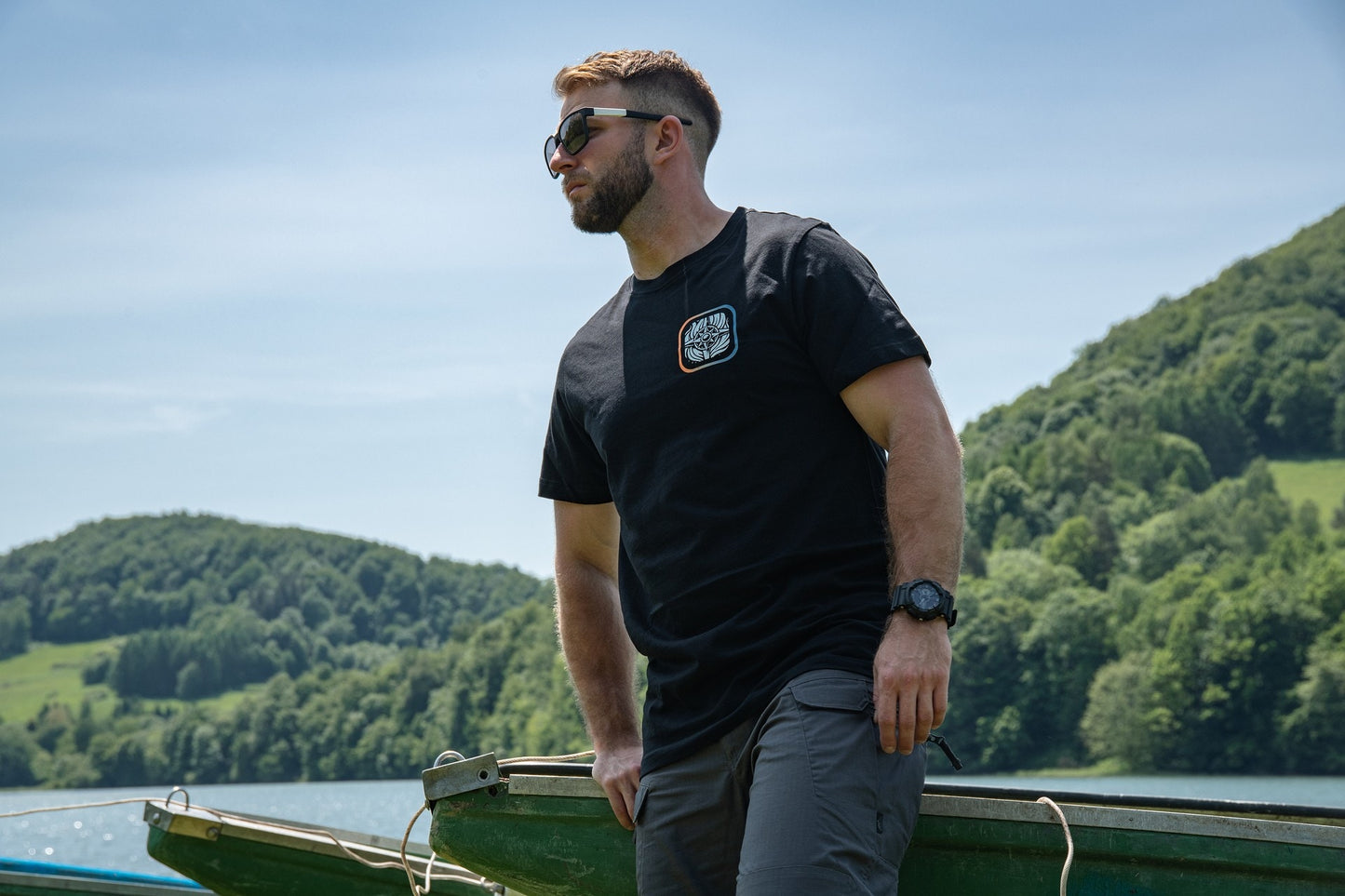 Koszulka T-shirt Voyovnik Fire Compass - Czarna