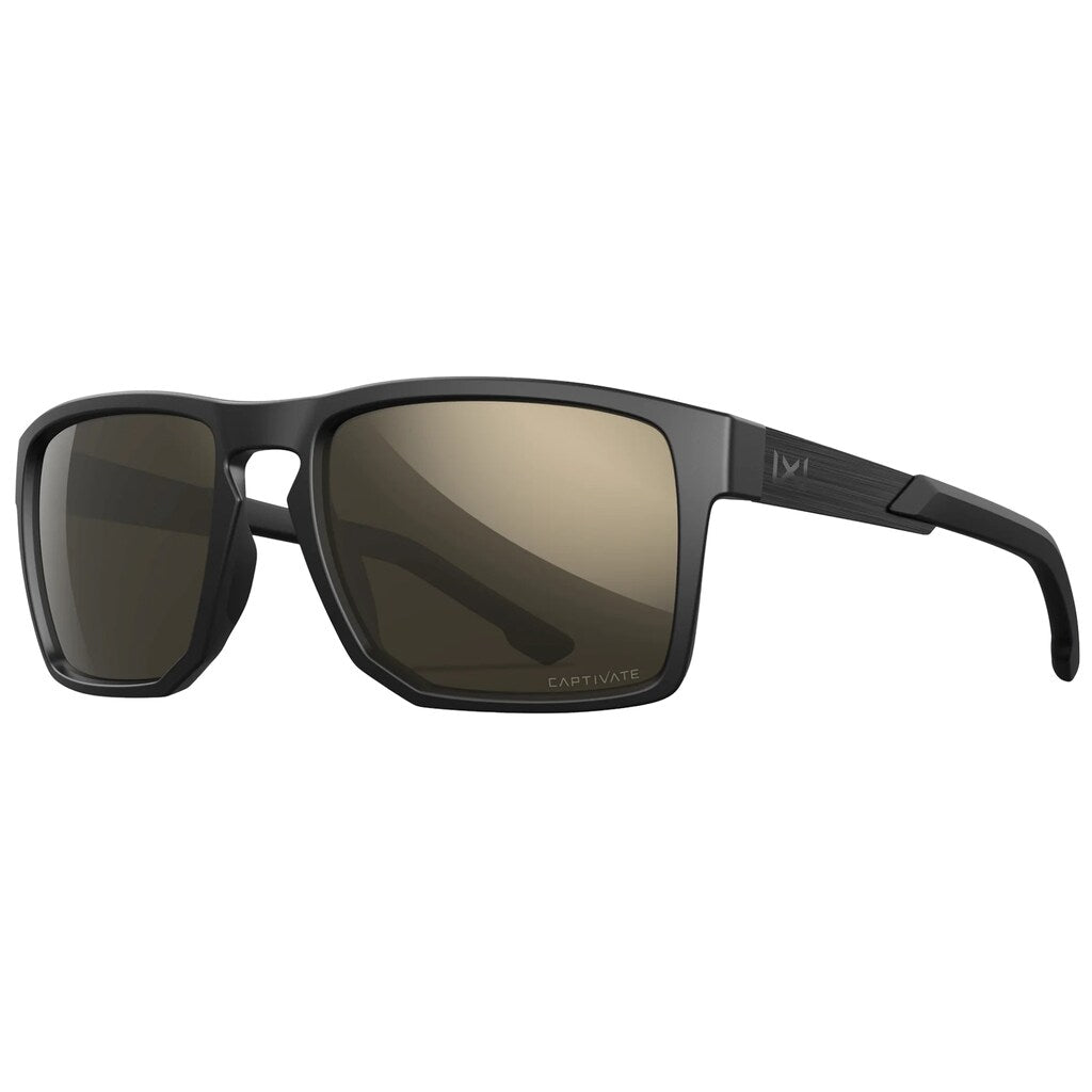 Okulary taktyczne Wiley X Apex - Captivate Polarized Tungsten Mirror/Matte Black