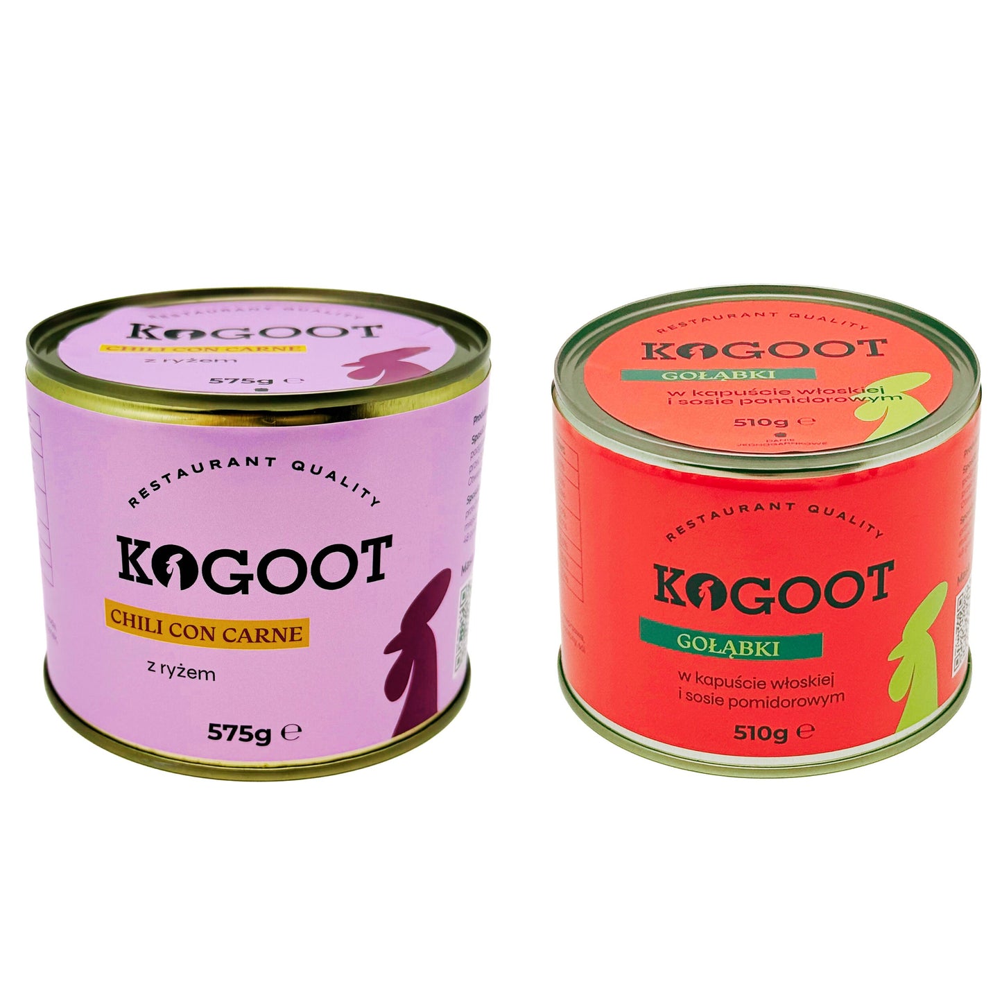 Żywność konserwowana Kogoot - Chili con carne 575 g, Gołąbki 510 g