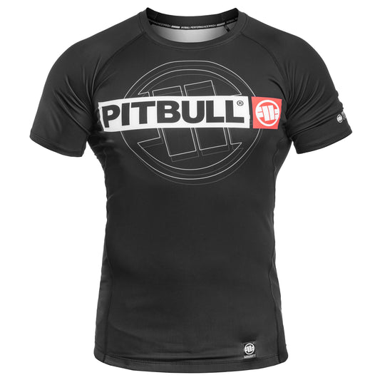 Koszulka termoaktywna Pitbull Rashguard Hilltop Sports II - Black