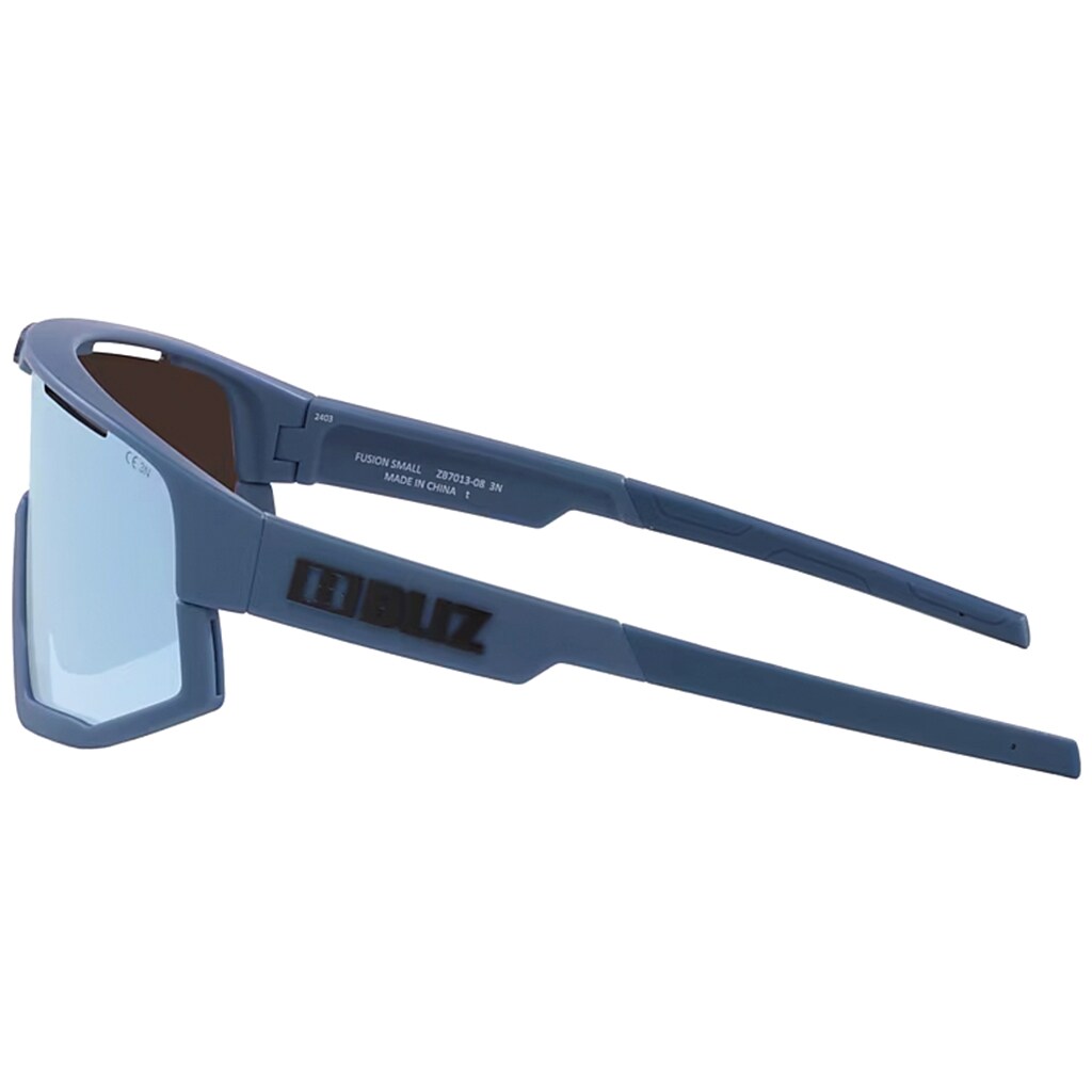 Okulary przeciwsłoneczne Bliz Fusion Small - Matte Blue/Smoke Mirror Ice Blue