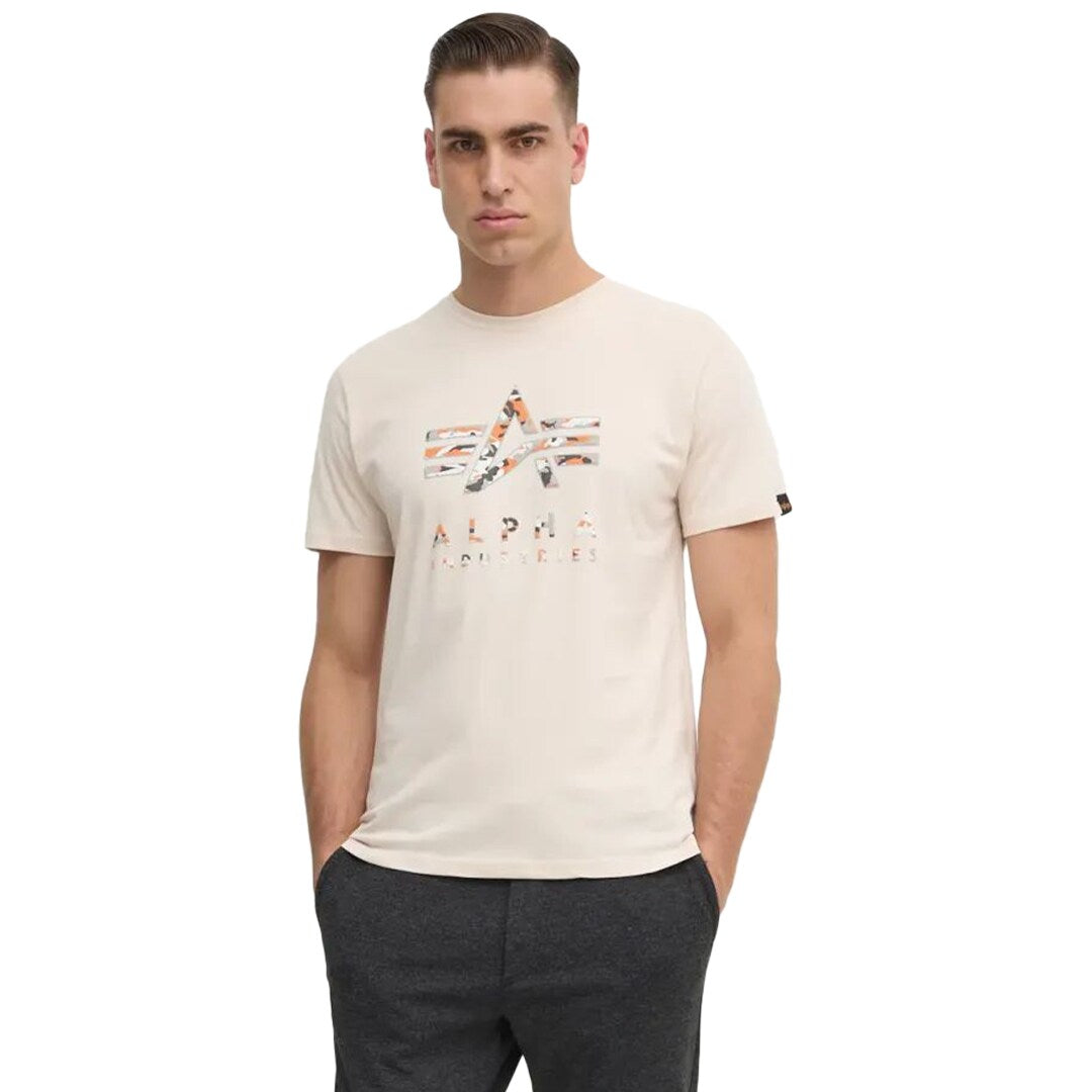 Koszulka Alpha Industries Camo Puff Print - Jet Stream White