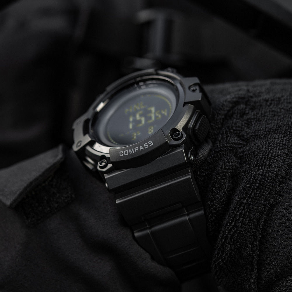 Zegarek taktyczny M-Tac z kompasem 2233 - Black