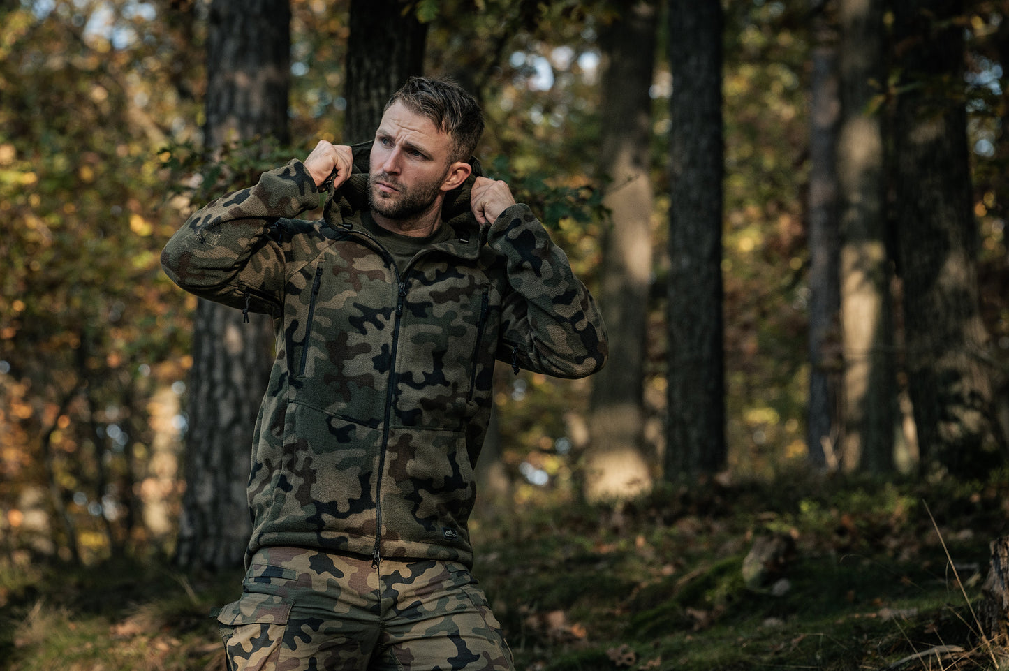 Polar Helikon Patriot MK2 Hybrid Fleece - wz.93 Pantera PL Woodland