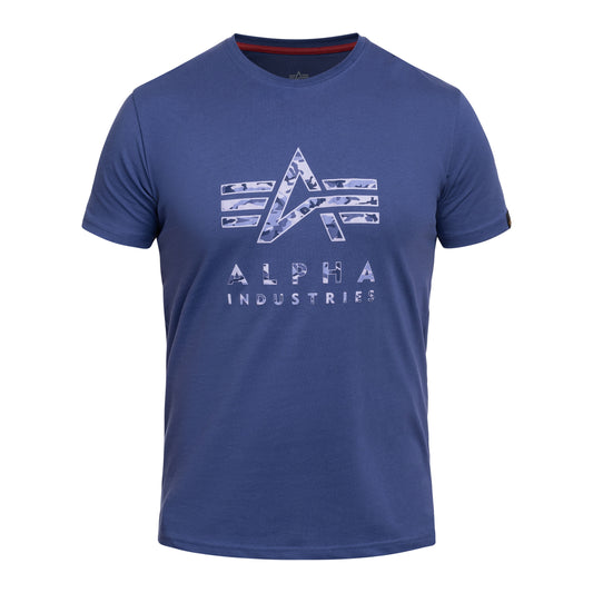 Koszulka T-Shirt Alpha Industries Camo Puff Print - Night Purple