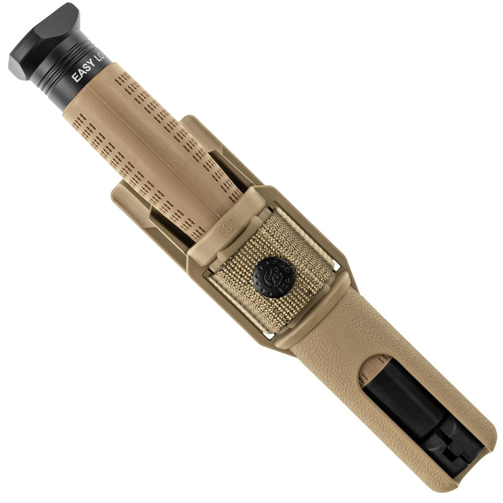 Pałka teleskopowa ESP Easy Lock Button Triangle End Ergonomic hartowana 20" - Khaki