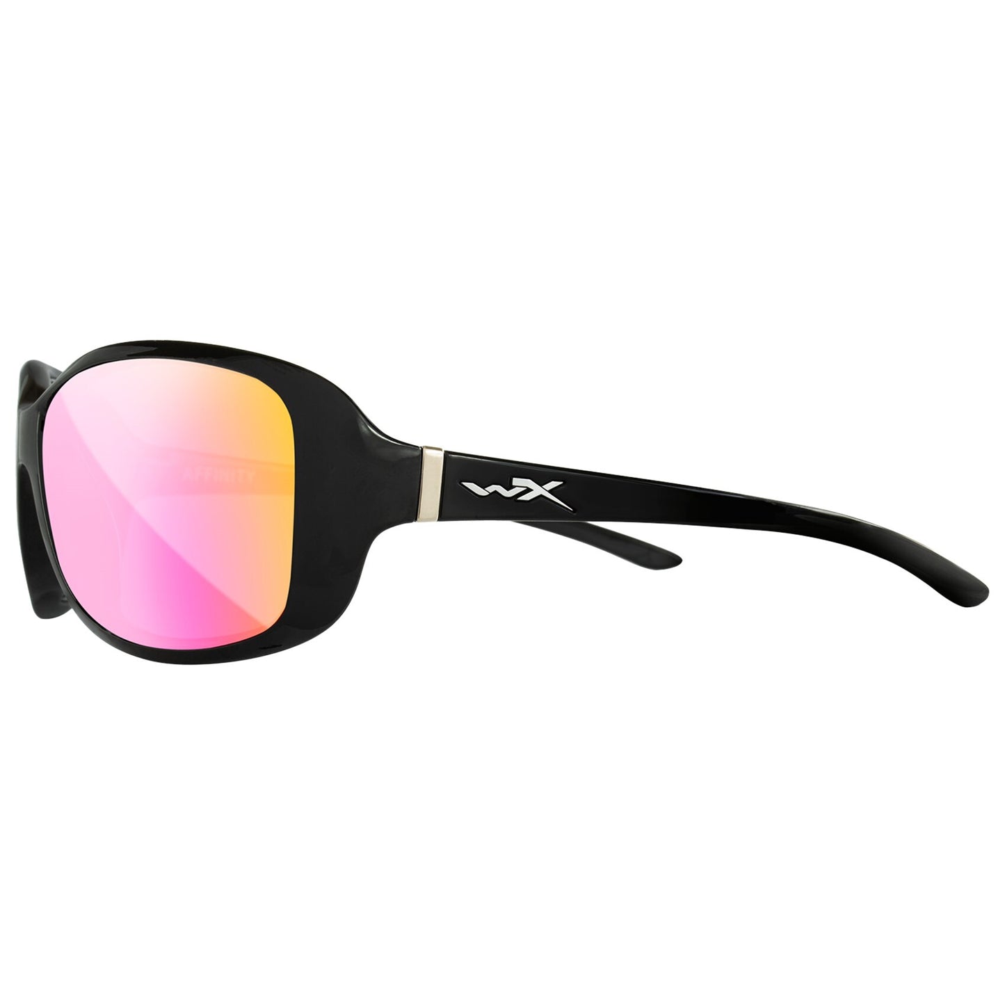 Okulary damskie Wiley X Affinity - Captivate Polarized Rose Gold Mirror/Gloss Black