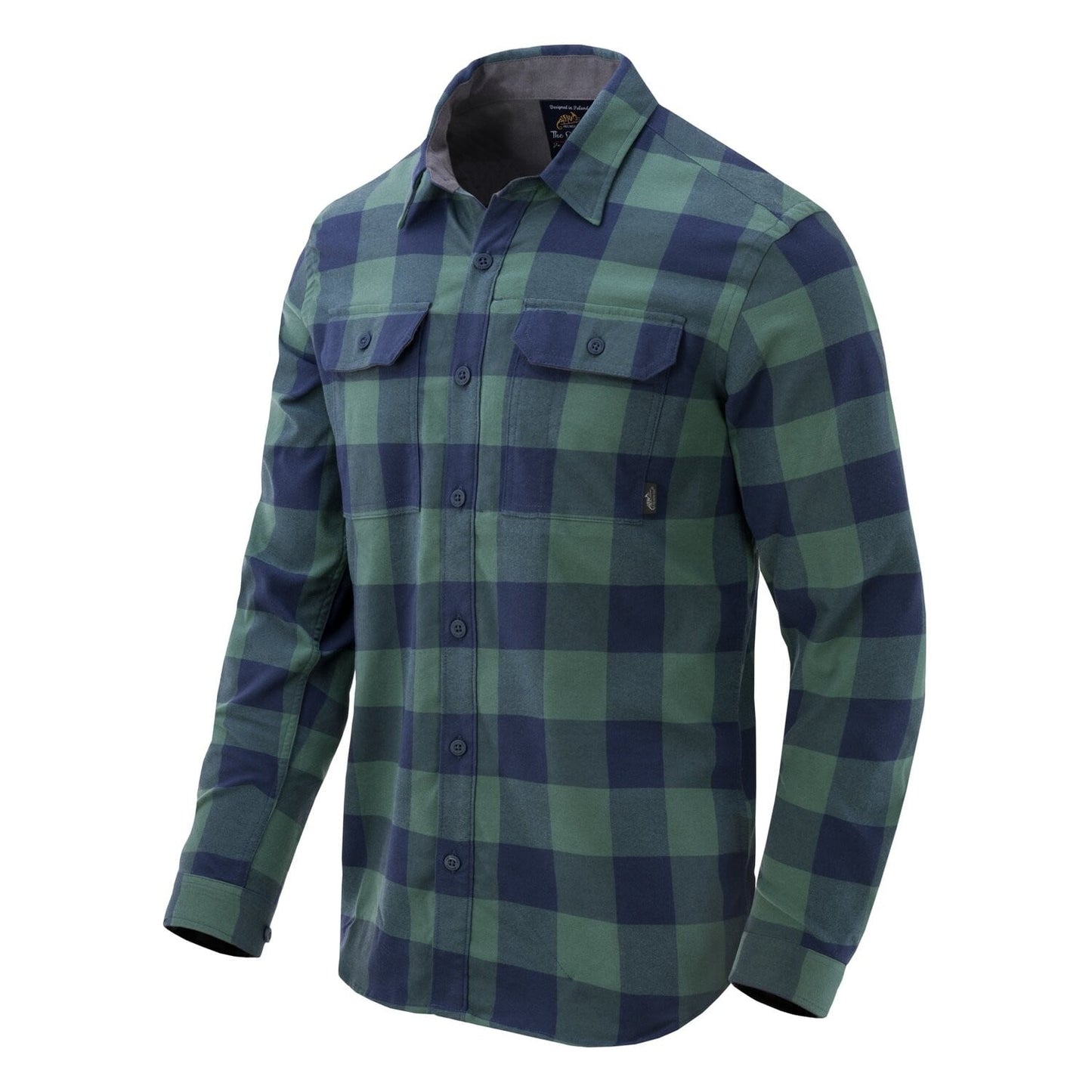 Koszula Helikon GreyMan - Moss Green Checkered
