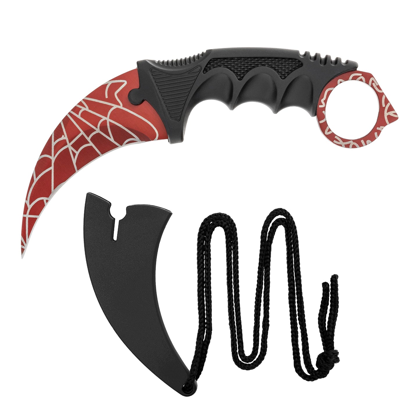 Nóż Karambit CS:GO - Spider Web Red