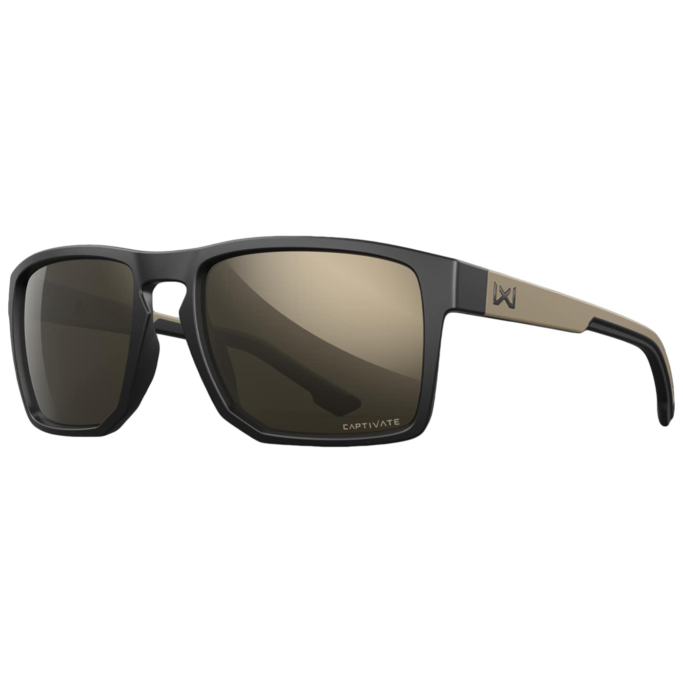 Okulary Wiley X Founder - Captivate Tungsten Mirror/Matte Black/Tan