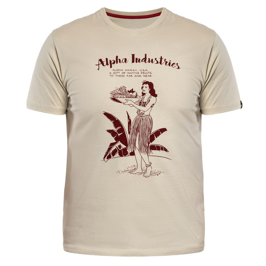 Koszulka T-Shirt Alpha Industries Hawaii - Vintage White