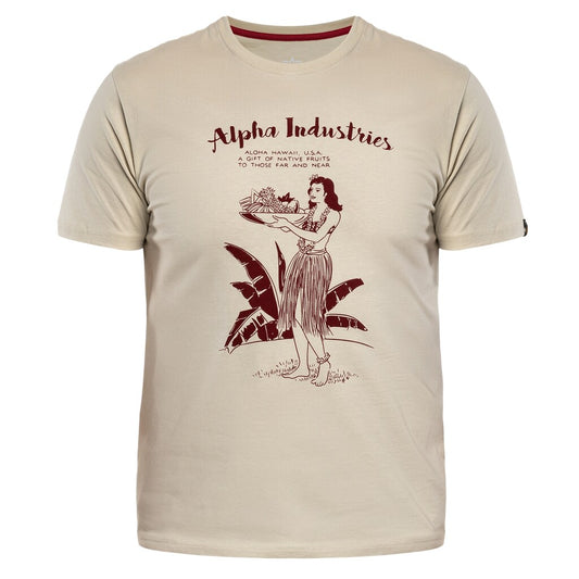 Koszulka T-Shirt Alpha Industries Hawaii - Vintage White