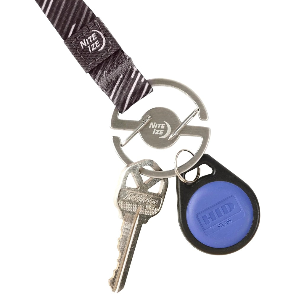 Karabińczyk Nite Ize Medallion Key Carabiner ze smyczną - Silver