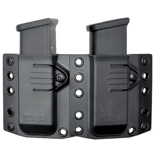 Podwójna ładownica na magazynki Bravo Concealment do Glock 19/23/32/HK VP9/Sig Sauer P320s/S&W M&P