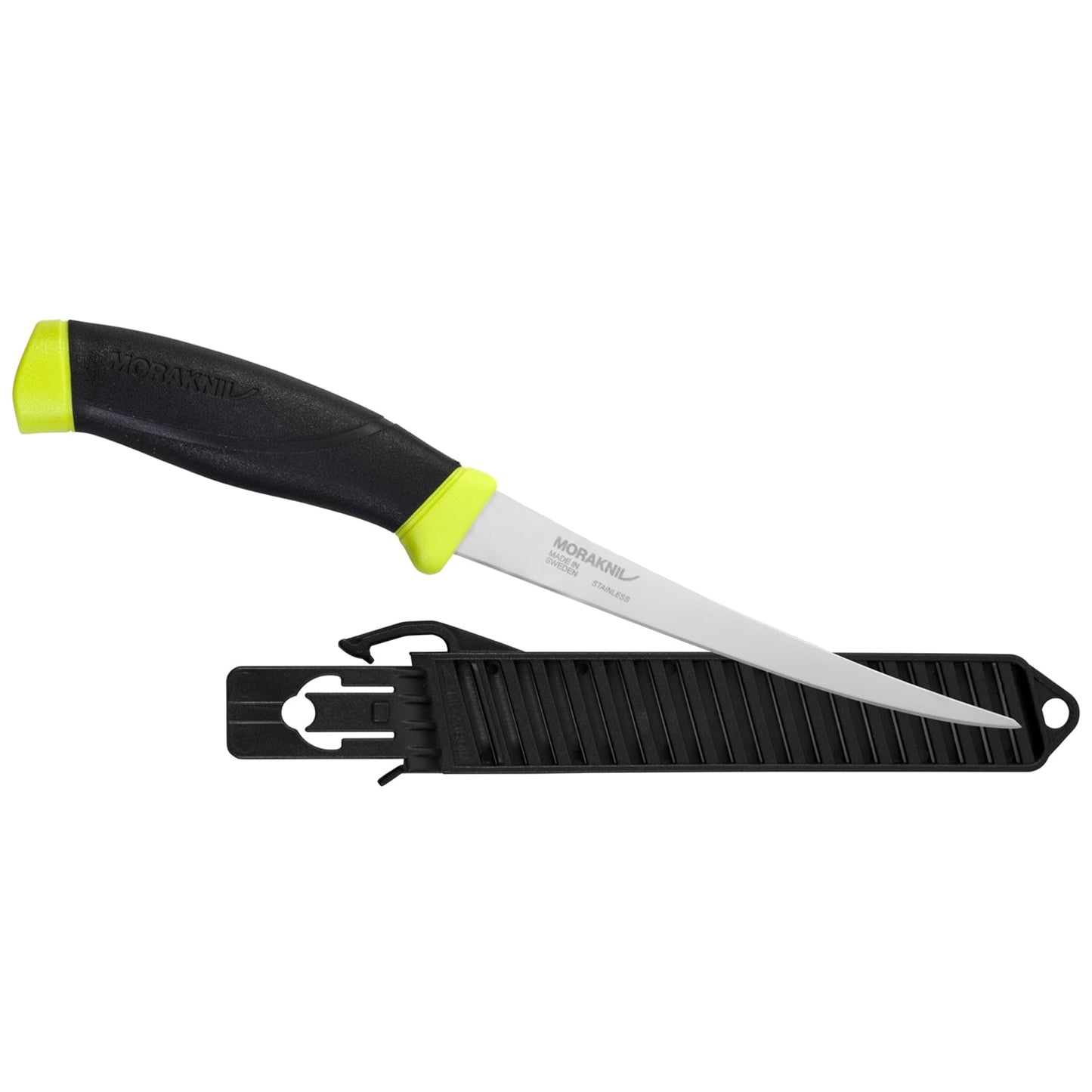 Nóż Mora Companion Fishing Fillet 155 - Black/Lime Green