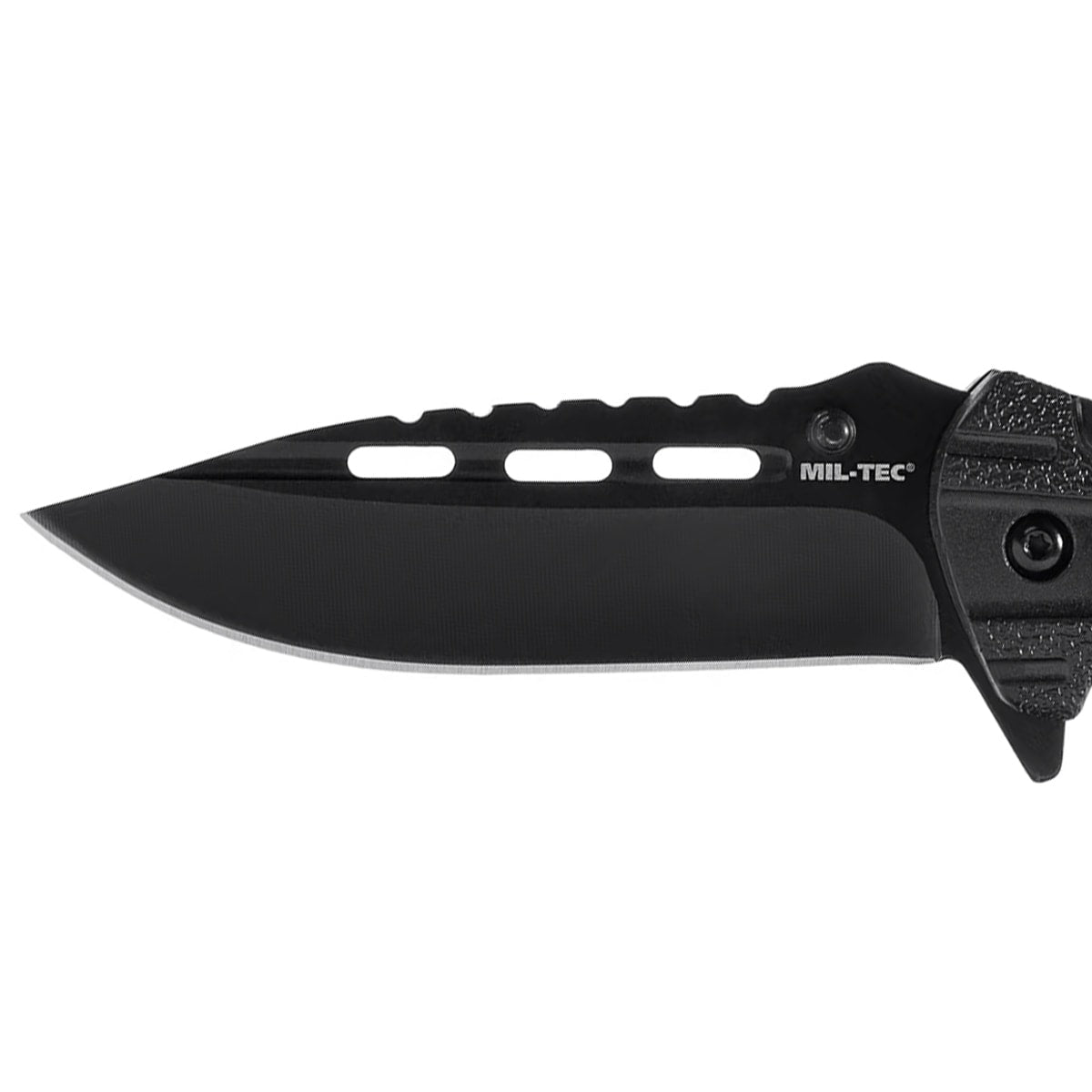 Nóż składany Mil-Tec Paracord z krzesiwem - Black