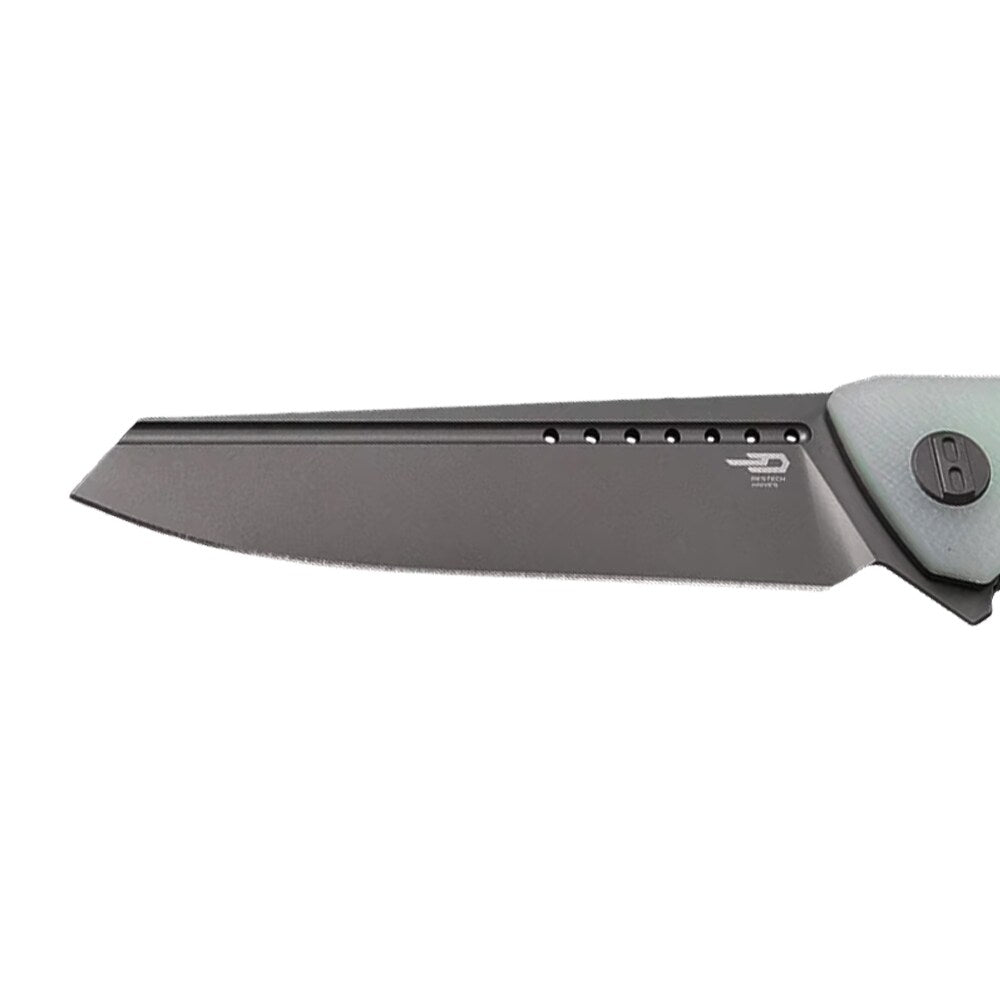 Nóż składany Bestech Knives Slyther - Grey Titanized, Transparent G10