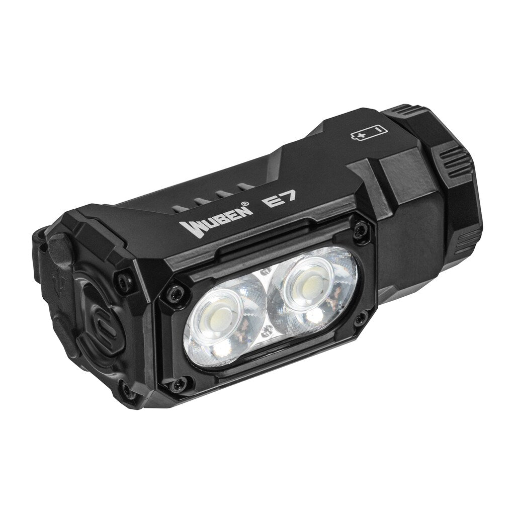 Latarka Wuben E7 6500K Black - 1800 lumenów