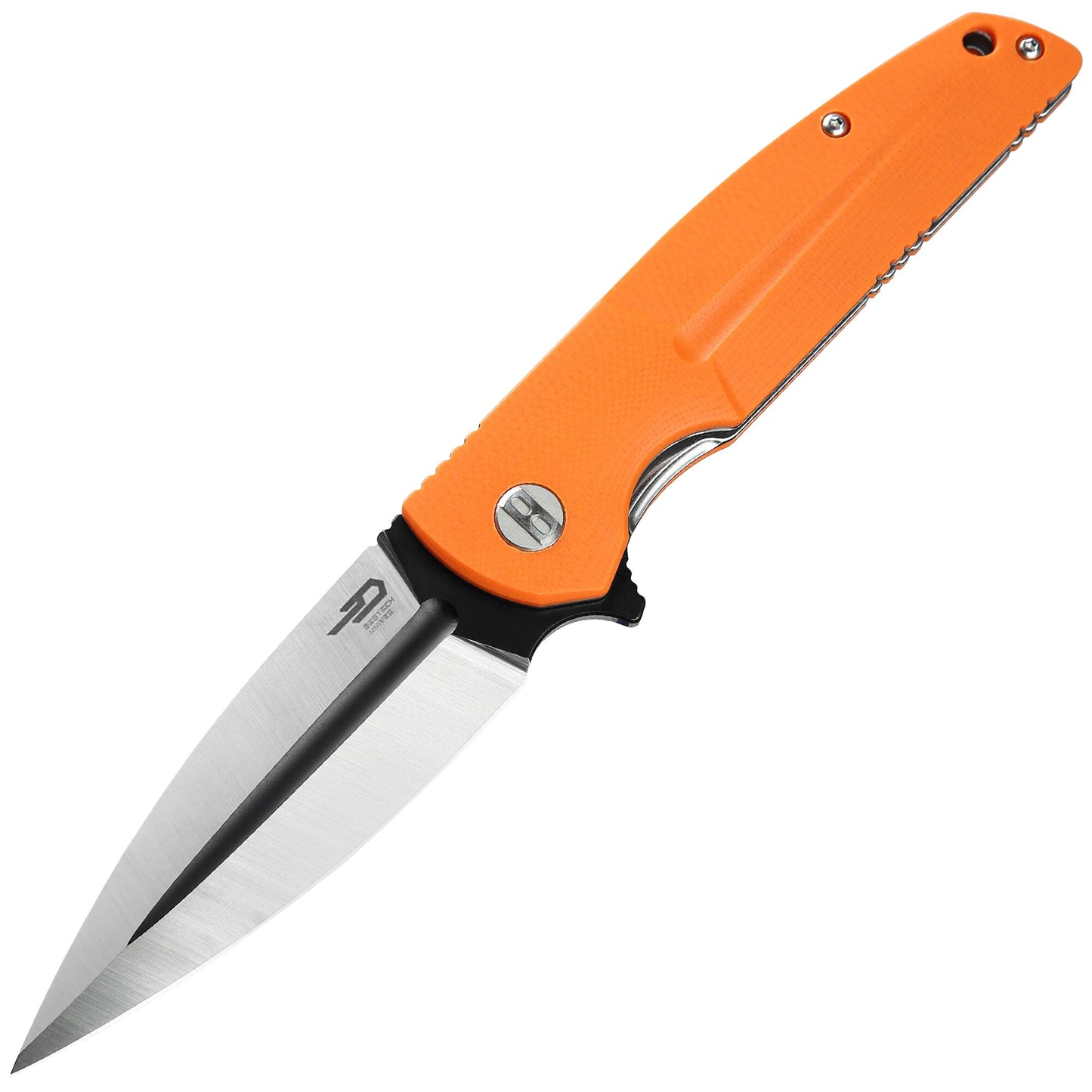 Nóż składany Bestech Knives Fin Satin/Blackwash - Orange