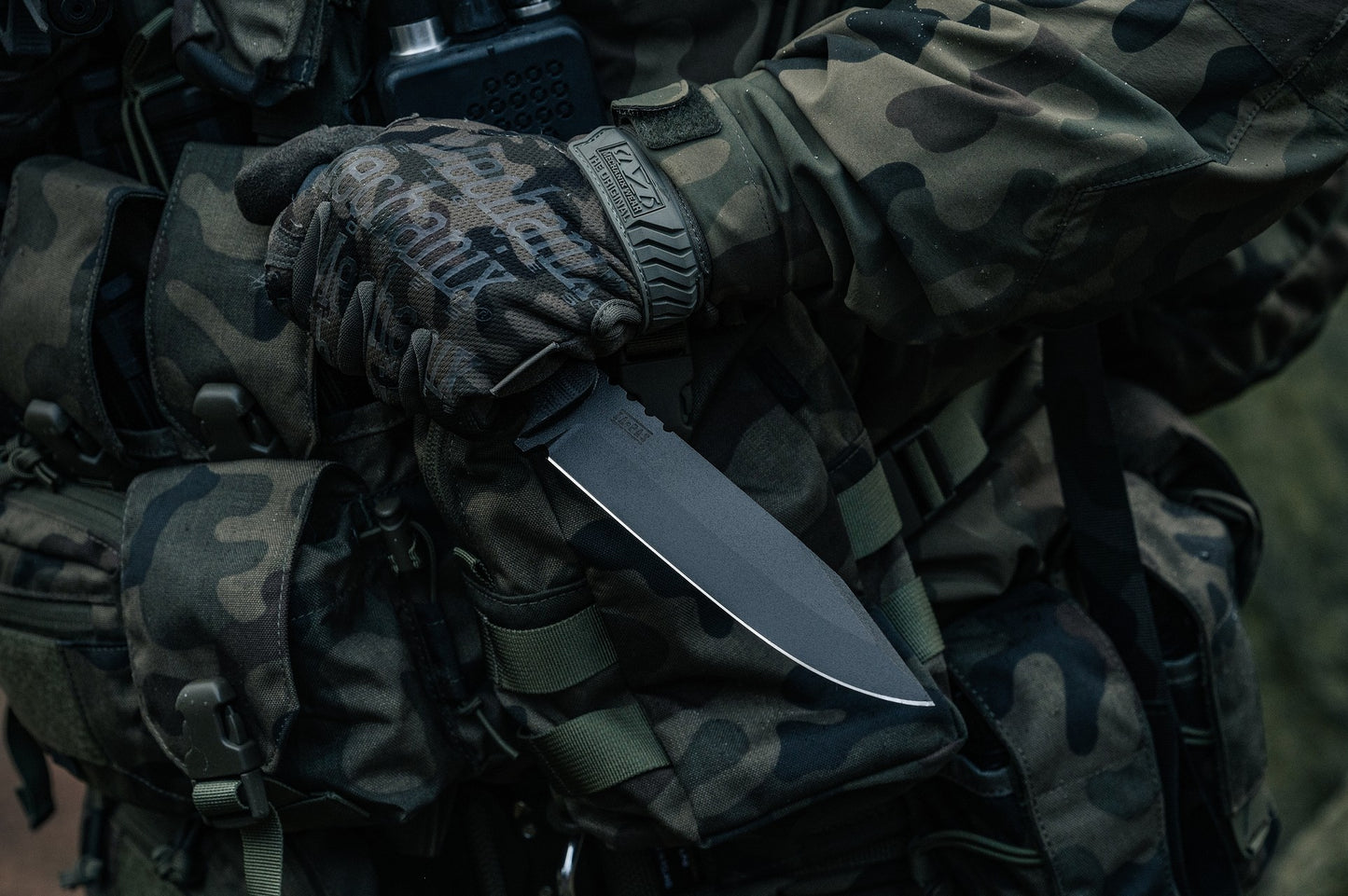 Rękawice taktyczne Mechanix Wear Original - wz.93 Pantera PL Woodland