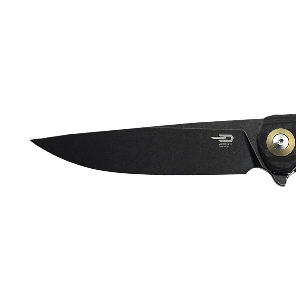 Nóż składany Bestech Knives Ascot - Wood/Black Blade