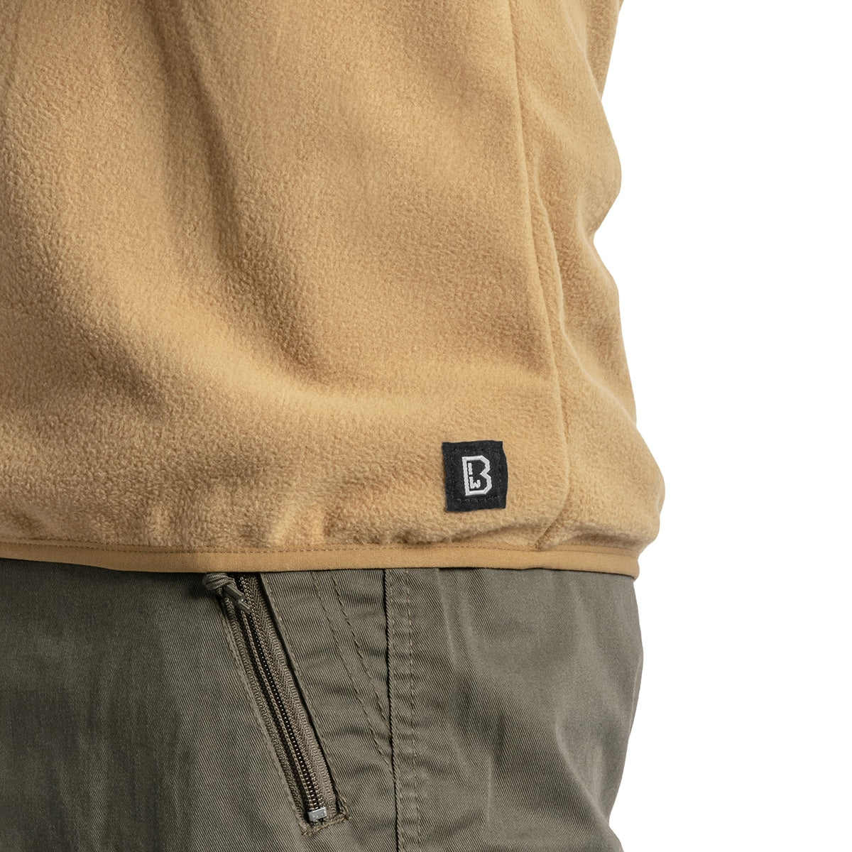 Polar Brandit Fleece Troyer Ripstop - Coyote