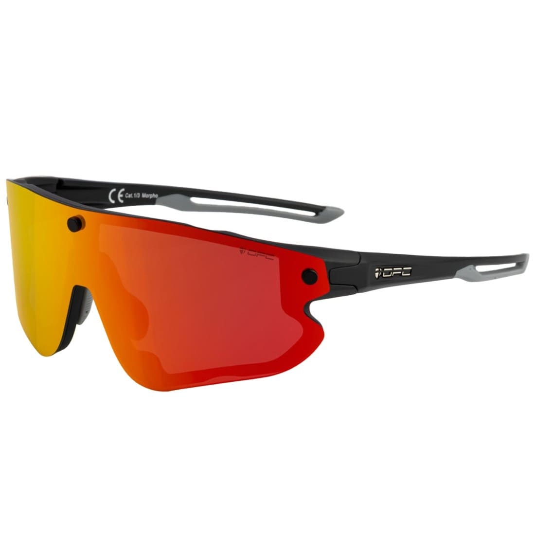 Okulary przeciwsłoneczne OPC All Round Morpho - Matt Black/Red/Yellow Set