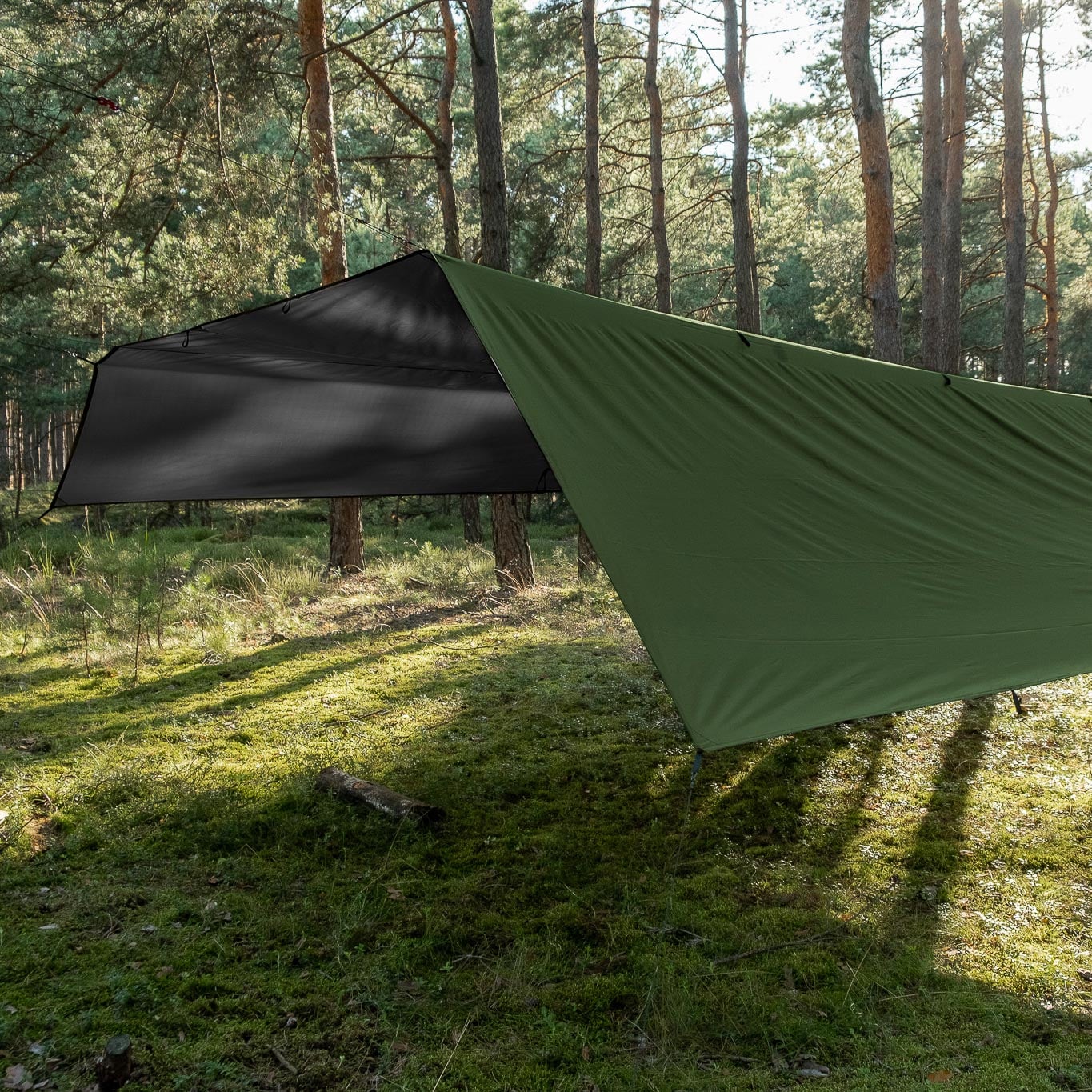 Płachta biwakowa TigerWood Termo Tarp T2 4,5 x 4,5 m - Olive