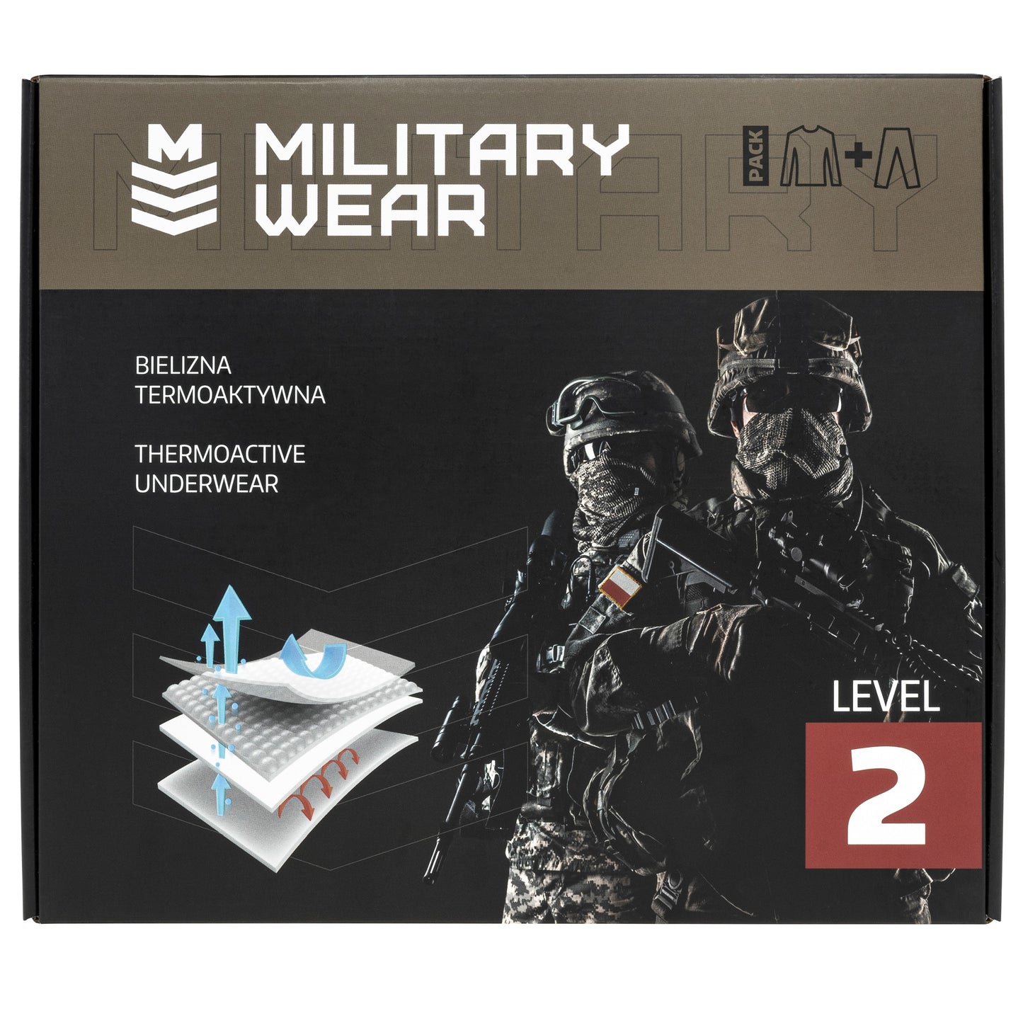 Bielizna termoaktywna Military Wear Tactical Level 2 - Olive