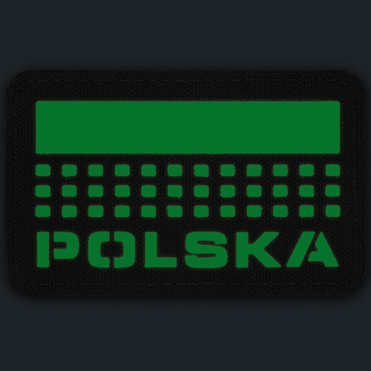 Naszywka M-Tac Flaga Polska Laser Cut - Black Luminate