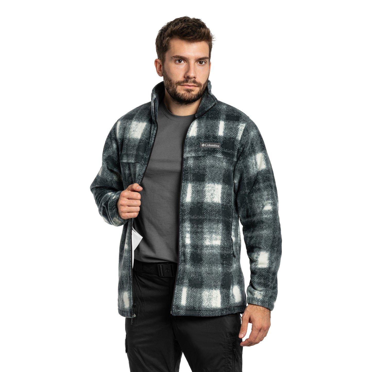 Polar Columbia Steens Mountain Printed Jacket - Chalk Omblur