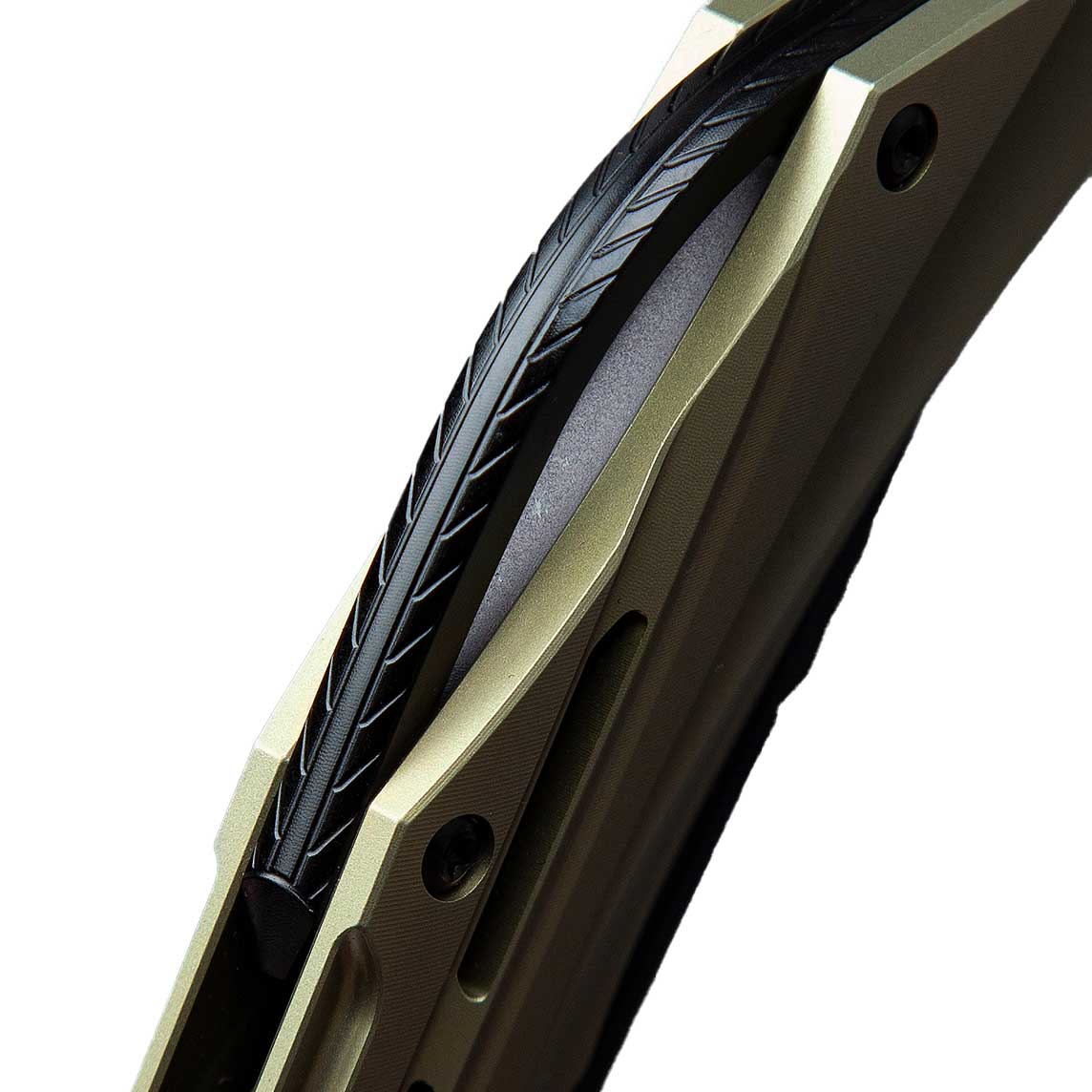 Nóż składany Bestech Knives Vigil - Black Stonewash Blade/Gold Titanium