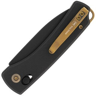 Nóż składany WE Knife Nightblade Black Titanium Stonewashed - Black