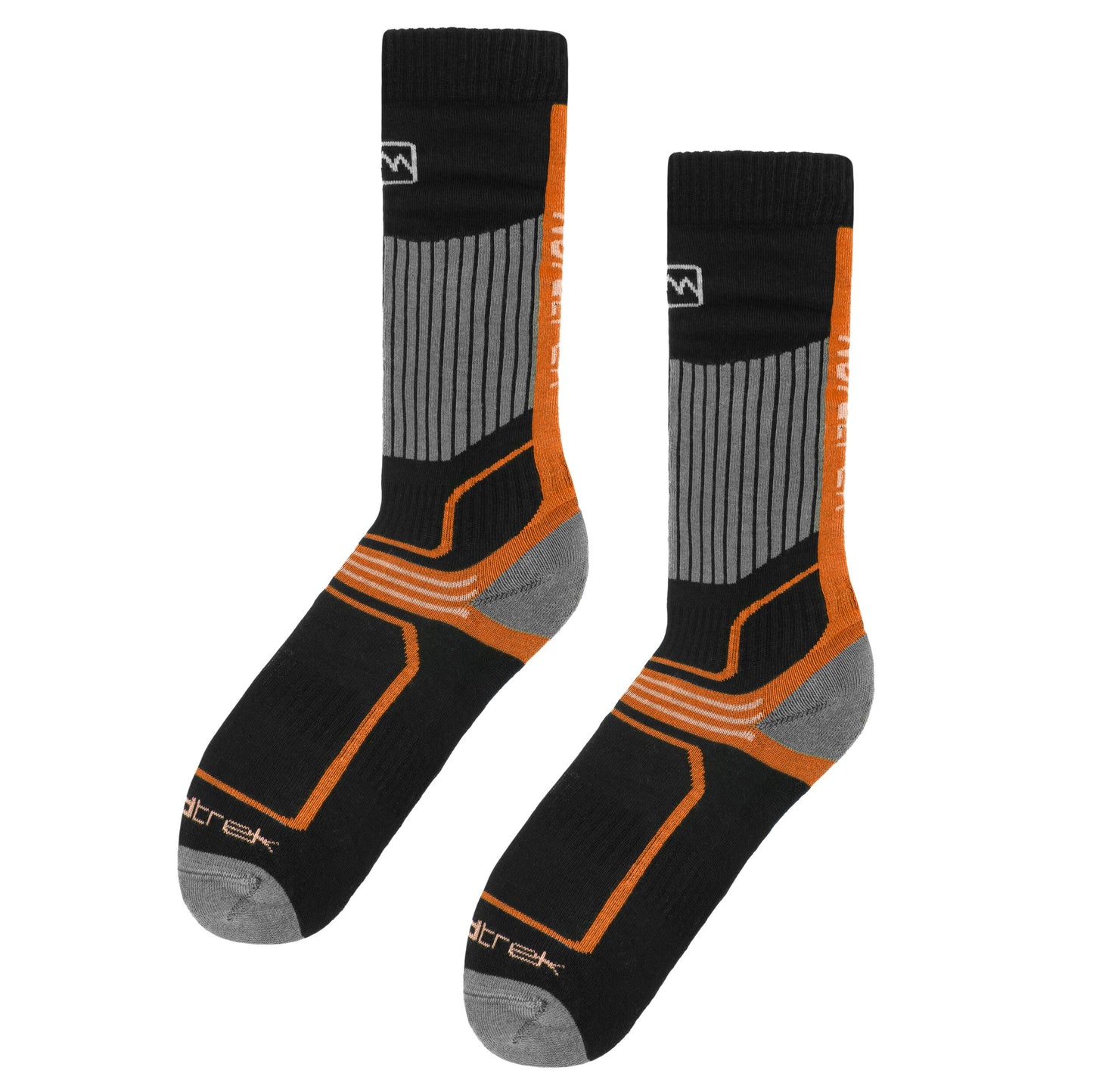 Skarpety FreeNord Kobuk Ski Socks - Black/Orange
