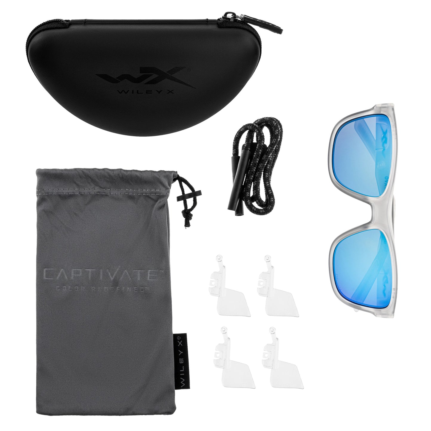 Okulary Wiley X Ovation Captivate - Polarized Blue Mirror/Matte Slate