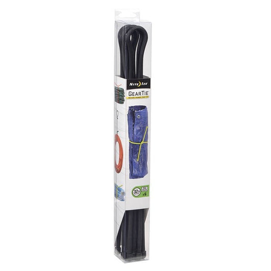 Troki Nite Ize Gear Tie 32" Pro Pack Black 6Pack