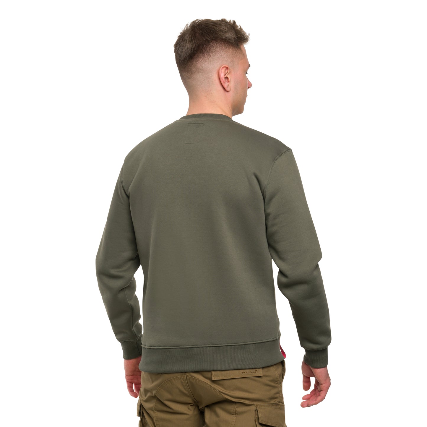 Bluza Alpha Industries Basic Sweater Small Logo - Dark Olive