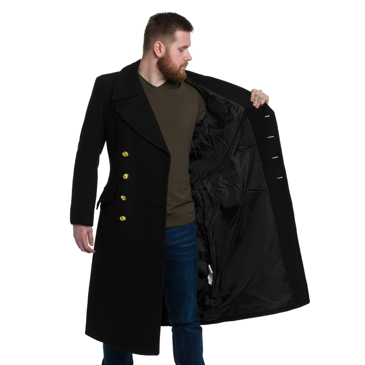 Płaszcz Mil-Tec German Navy Wool - Black