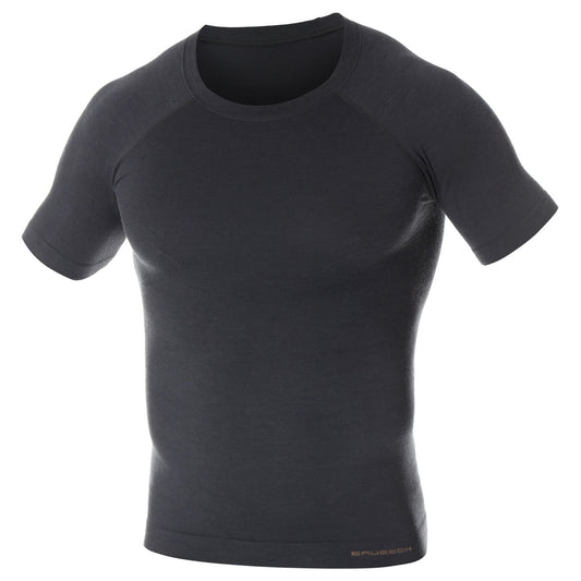 Koszulka termoaktywna Brubeck Merino Active Wool - Grafitowa